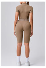 Load image into Gallery viewer, Seamless Zippered Contour Yoga Bodysuit for Performance