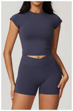 Load image into Gallery viewer, Breathable Seamless Studio Tee Nylon Knit For Running