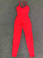 Load image into Gallery viewer, Luxe Sleeveless Yoga Jumpsuit Nylon Spandex