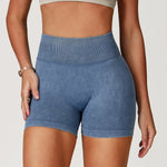 Load image into Gallery viewer, High Waist Sandwashed Performance Yoga Shorts LuxeLine