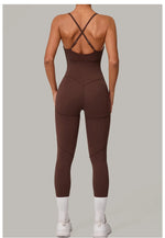 Load image into Gallery viewer, Luxe Sleeveless Yoga Jumpsuit Nylon Spandex