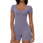 Load image into Gallery viewer, Backless Contour Jumpsuit Breathable Performance Nylon