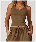 Load image into Gallery viewer, Breathable Impact Contour Yoga Sports Bra Elevation