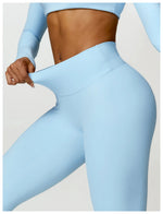 Load image into Gallery viewer, Luxurious High-Waist Contour Seamless Leggings Scrunch
