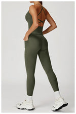 Load image into Gallery viewer, Cross Waist High Rise Contoured Elegance Yoga Leggings