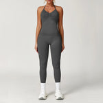 Load image into Gallery viewer, Two Piece Yoga Set Seamless Contour Performance Wear