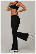Load image into Gallery viewer, Contoured High Waist Seamless Bell Bottom Leggings