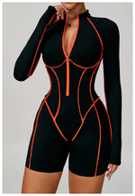 Load image into Gallery viewer, Contoured Zip Front Performance Tracksuit Yoga Set Premium