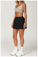 Load image into Gallery viewer, High Waist Contoured Breathable Yoga Short Skirt