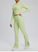 Load image into Gallery viewer, Contour Stretch Athleisure Bell Bottoms Set Nylon Spandex