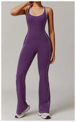 Load image into Gallery viewer, Sculpted Seamless Performance Jumpsuit With Front Zip