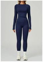 Load image into Gallery viewer, 2 Piece Contoured Breathable Yoga Ensemble Knitwear
