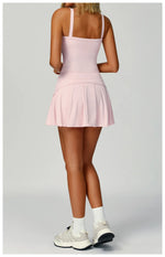 Load image into Gallery viewer, Luxe Contour 2 Piece Yoga Wear Ensemble Nylon Knit Fabric