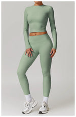 Load image into Gallery viewer, Signature 2 Piece Yoga Ensemble Nylon Plus Performance