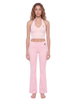 Load image into Gallery viewer, Severina & Lucilla Halter Bra and Flared Yoga Activewear Matching Set - In Pink