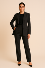 Load image into Gallery viewer, Women's Blazer Pants Suit Set Tailored Notch Lapel Two Piece