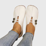 Load image into Gallery viewer, Women's Flat Shoes Soft Suede Toggle Lace Slip On Barefoot Style