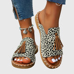 Load image into Gallery viewer, Comfortable Sandals for Women with Tassel Strap Slip On Casual Style