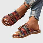 Load image into Gallery viewer, Comfortable Sandals for Women with Tassel Strap Slip On Casual Style