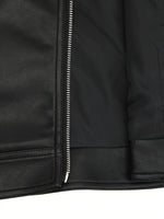 Load image into Gallery viewer, Women's Leather Moto Jacket Notch Lapel Asymmetric Zip Front Fitted Style