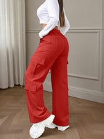 Load image into Gallery viewer, Women's Cargo Pants High Waist Wide Leg Relaxed Flowing Style
