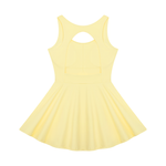 Load image into Gallery viewer, Rosalia Open-Back Tennis Dress - Black & Yellow