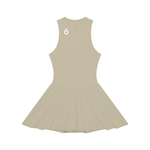 Load image into Gallery viewer, Selena Ruched Sleeveless Full-Zip Dress