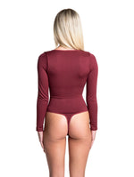 Load image into Gallery viewer, Snatch Them CocoaPlums! | Long Sleeve Thong Bodysuit