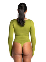 Load image into Gallery viewer, Snatch Them CocoaPlums! | Long Sleeve Thong Bodysuit