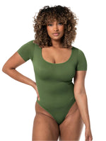 Load image into Gallery viewer, Snatch Them CocoaPlums! | Square Neck Thong Bodysuit