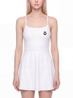 Load image into Gallery viewer, Clara Paneled A-Line Dress - In White & Sky Blue