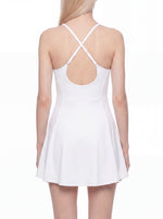 Load image into Gallery viewer, Clara Paneled A-Line Dress - In White & Sky Blue