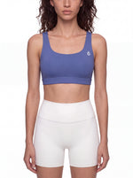Load image into Gallery viewer, Beatrix Yoga Sports Bra - Black & Navy Blue