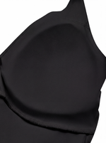 Load image into Gallery viewer, Albina + Honora Ruched Top & High Waisted Matching Yoga Set - In Black