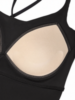 Load image into Gallery viewer, Tullia + Juno Color Block Top and Leggings Sports Matching Set - In Black