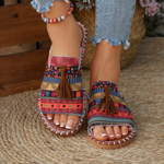 Load image into Gallery viewer, Women's Sandals Tassel Strap Slip On Casual Style