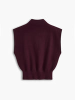 Load image into Gallery viewer, Women's Sleeveless Top High Neck Cap Sleeve Knit Casual Style