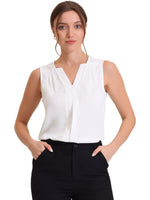 Load image into Gallery viewer, Women's Blouses V Neck Sleeveless Relaxed Flowing Tank Top Style