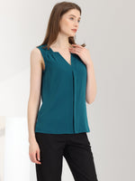 Load image into Gallery viewer, Women's Blouses V Neck Sleeveless Relaxed Flowing Tank Top Style
