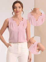 Load image into Gallery viewer, Women's Blouses V Neck Sleeveless Relaxed Flowing Tank Top Style