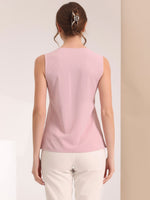 Load image into Gallery viewer, Women's Blouses V Neck Sleeveless Relaxed Flowing Tank Top Style