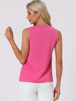 Load image into Gallery viewer, Women's Blouses V Neck Sleeveless Relaxed Flowing Tank Top Style