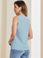 Load image into Gallery viewer, Women's Blouses V Neck Sleeveless Relaxed Flowing Tank Top Style