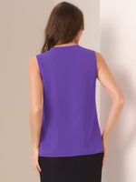 Load image into Gallery viewer, Women's Blouses V Neck Sleeveless Relaxed Flowing Tank Top Style