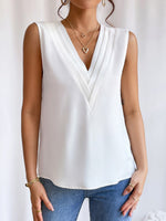 Load image into Gallery viewer, Women's Blouses V Neck Sleeveless Wrap Relaxed Tank Top Style