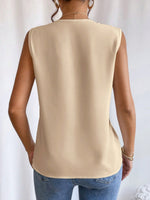 Load image into Gallery viewer, Women's Blouses V Neck Sleeveless Wrap Relaxed Tank Top Style