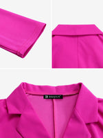 Load image into Gallery viewer, Women's Wrap Mini Dress Collar Elbow Sleeve Pleated Tie Waist