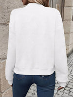 Load image into Gallery viewer, Effortless Bomber Jacket for Women with Zip Front Waffle Knit Ribbed Trim Style