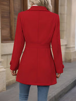 Load image into Gallery viewer, Women's Trench Coat Notch Collar Belted Waist Double Breasted Style