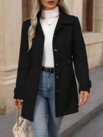 Load image into Gallery viewer, Women's Trench Coat Notch Collar Belted Waist Double Breasted Style